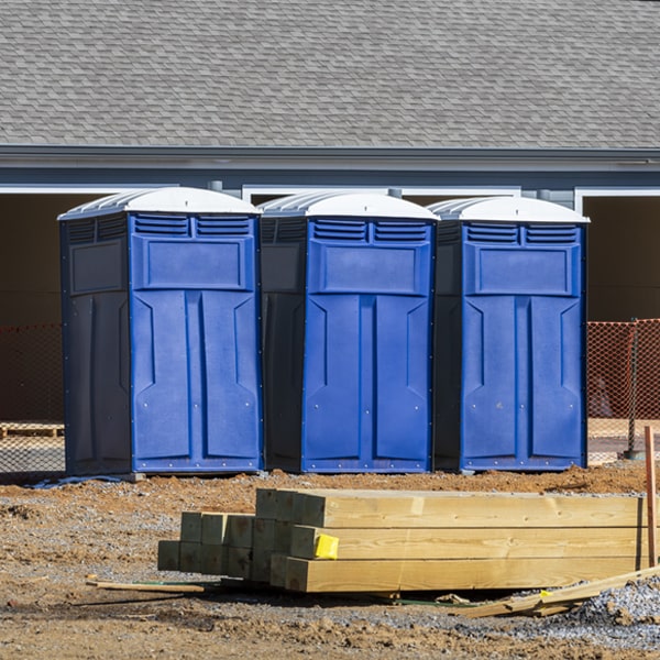 how can i report damages or issues with the porta potties during my rental period in Henning IL